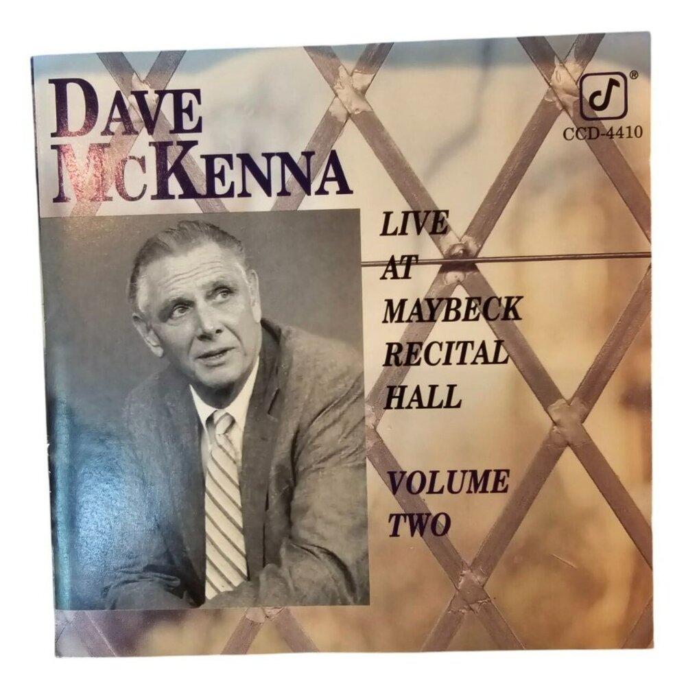 Dave McKenna Live At Maybeck Recital Hall Volume Two CD Piano Jazz Album 37651cd